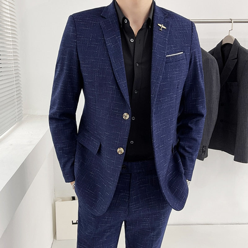 Business Male Tuxedo 3 Pieces Set - Sabreeonline