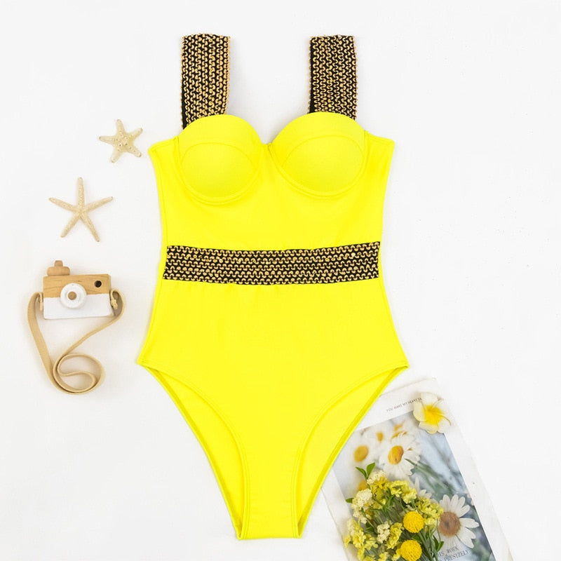 Summer Beach Wear One Piece Swimsuit Women Clothes New Hot Sale Sexy Bikini Swimwear Bathing Suit Swimming Suits For Woman - Sabreeonline