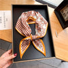 Luxury Brand Small Silk Scarf Women Headband Narrow Skinny Scarves Neck Belt Hair Bands Ribbons Scrunchies Female Accessories - Sabreeonline