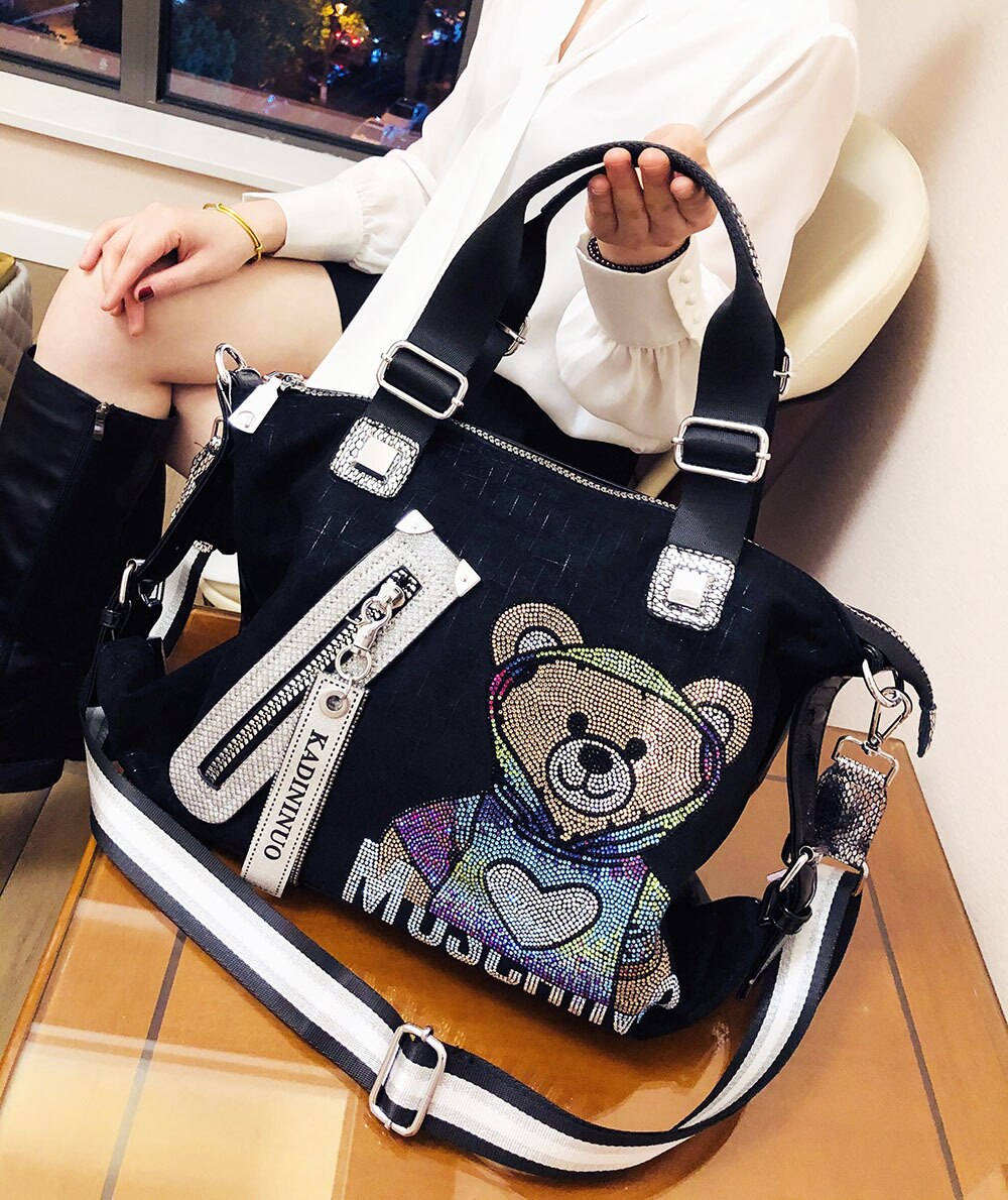 High Capacity Cute Bear Shoulder Bag - Sabreeonline