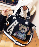 High Capacity Cute Bear Shoulder Bag - Sabreeonline