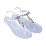Jelly Diamond Flat Outdoor Sandals - Sabreeonline
