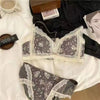 Women&#39;s Bra Briefs Suit Underwear Fashion Push Up Bra Sexy Lace Panties Girls&#39; Non Steel Ring Brassiere Female Sexy Lingerie Set - Sabreeonline