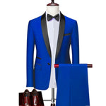 Waistcoat Set Fashion Slim Fit Suits - Sabreeonline