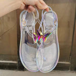 Jelly Diamond Flat Outdoor Sandals - Sabreeonline