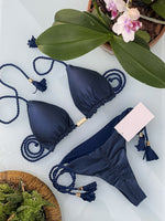 Adjustable Bandage Solid Bikinis Triangle - Sabreeonline
