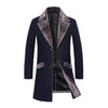 2022 Winter New Casual Windbreaker Men&#39;s Jacket Korean Long Section Large Fur Collar Jacket Men&#39;s Business Casual Warm Wool Coat - Sabreeonline