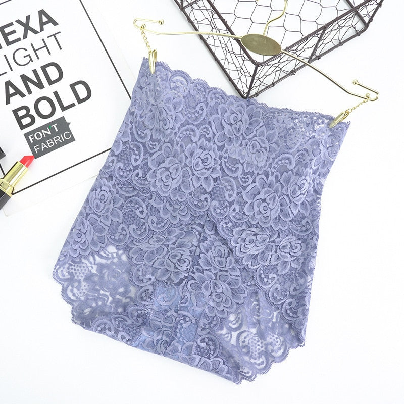 Women Panties Female Plus Size High Waist Hollow Out Lace Sexy Underwear Lingerie Briefs Underpants Butt Lift - Sabreeonline