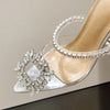 Classics Pointed Toe Sexy Spike Heel Ankle Slip-On - Sabreeonline