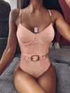 Sexy Velvet One-Piece Belt