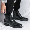 Ankle Leather Boots - Sabreeonline
