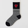 Bear Print Stripe Socks - Sabreeonline