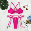 Solid Triangle Chest Pad Swimwea