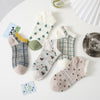 Printed Comfortable Embroidered Flower Socks - Sabreeonline