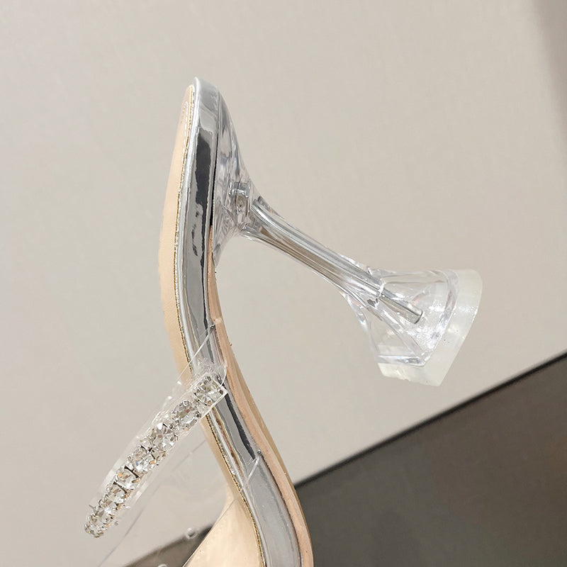 Classics Pointed Toe Sexy Spike Heel Ankle Slip-On - Sabreeonline