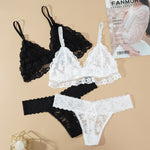 Lace Hollow Out G-String Underwear Set - Sabreeonline
