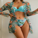 Floral Print Bikinis Set - Sabreeonline