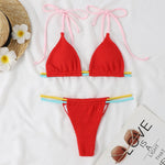 Solid Color Sexy Micro Mini Bikini Set