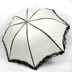 Lace Rain Umbrella 3-Fold Fashion Windproof - Sabreeonline
