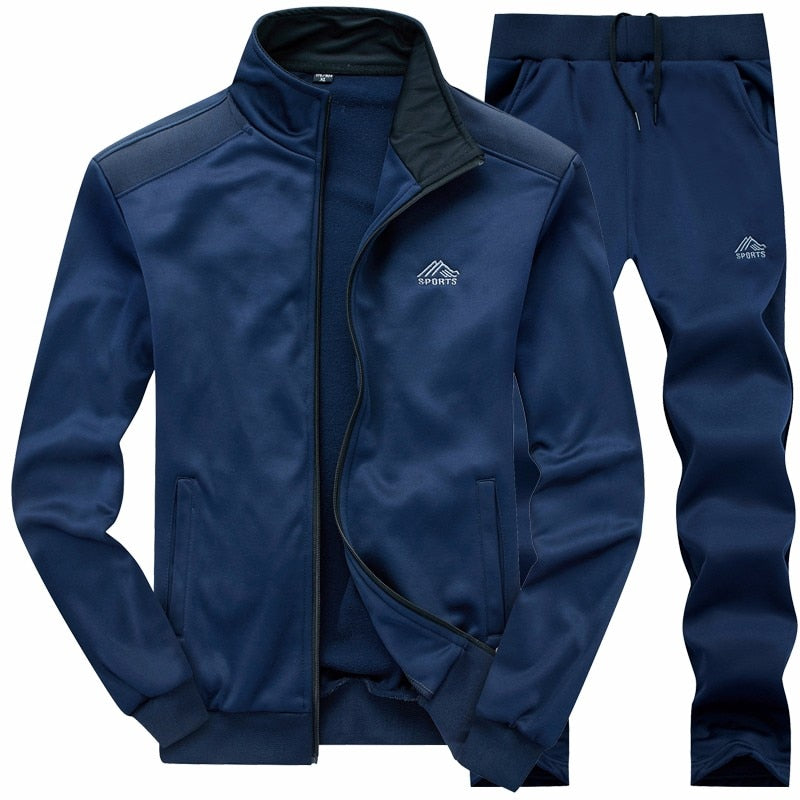 2 Pieces Sets Slim Tracksuit - Sabreeonline