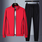 Sportswear  Brand Zipper Male Sweatshirt Suit Plus Size - Sabreeonline