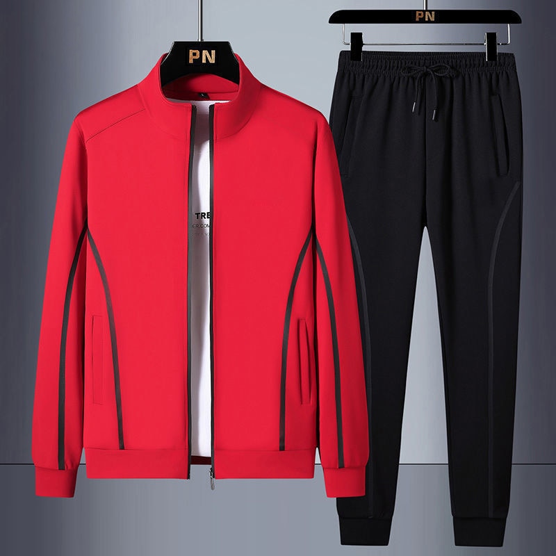 Sportswear  Brand Zipper Male Sweatshirt Suit Plus Size - Sabreeonline
