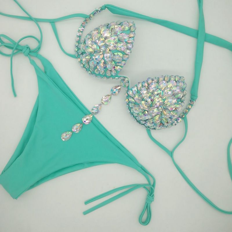 Rhinestone Bikini Set