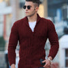 Solid Single-Breasted Cardigan Slim Sweater - Sabreeonline