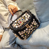 Rhinestone Leather Tote Shoulder Bag - Sabreeonline