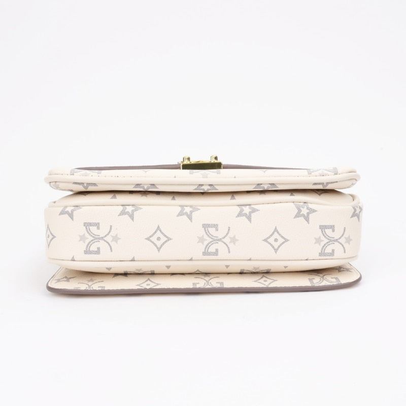 Split Leather Interlayer Shoulder Bag - Sabreeonline