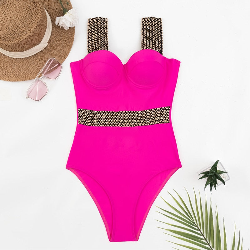 Summer Beach Wear One Piece Swimsuit Women Clothes New Hot Sale Sexy Bikini Swimwear Bathing Suit Swimming Suits For Woman - Sabreeonline