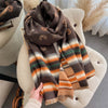 Luxury Brand Winter Cashmere Scarf for Women Fashion Warm Shawls and Wraps Pashmina Neckerchief Poncho Tassel Bufandas Echarpe - Sabreeonline