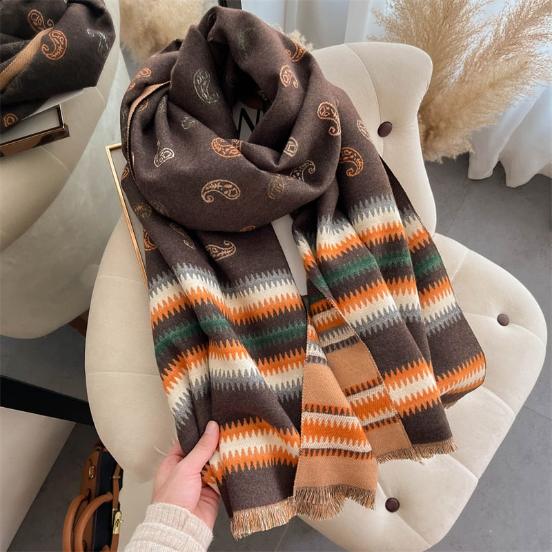 Luxury Winter Cashmere Fashion Warm Shawls - Sabreeonline