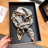 Luxury Brand Small Silk Scarf Women Headband Narrow Skinny Scarves Neck Belt Hair Bands Ribbons Scrunchies Female Accessories - Sabreeonline