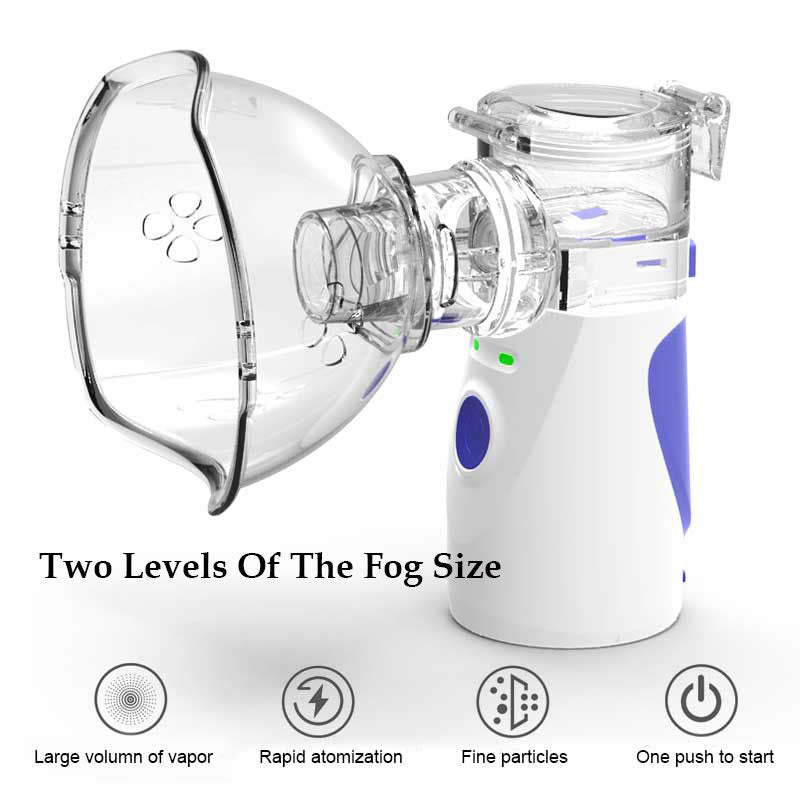 Health Care Mini Handheld portable Inhale Nebulizer silent Ultrasonic inalador nebulizador Children Adult Rechargeable Automizer - Sabreeonline