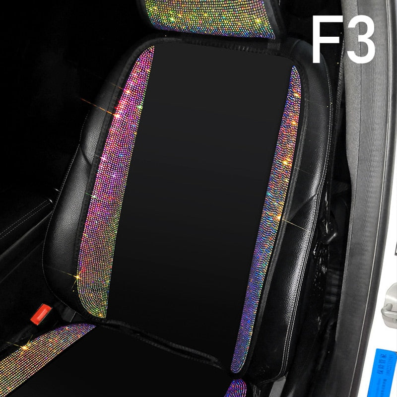 Car Diamond-studded Cushion Pink Ice Silk Breathable - Sabreeonline