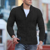 Solid Single-Breasted Cardigan Slim Sweater - Sabreeonline