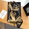Elegant Print Satin Silk Skinny Scarf - Sabreeonline