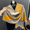 Luxury Brand Winter Cashmere Scarf for Women Fashion Warm Shawls and Wraps Pashmina Neckerchief Poncho Tassel Bufandas Echarpe - Sabreeonline