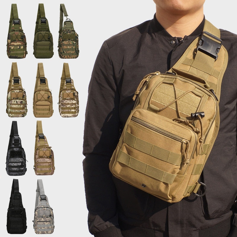 Hiking Trekking Backpack Sports Climbing Shoulder Bags Tactical Camping Hunting Daypack Fishing Outdoor Military Shoulder Bag - Sabreeonline