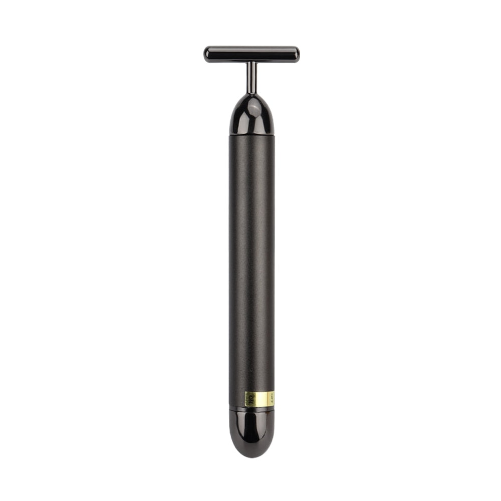 T Type Electric Golden Beauty Stick V Face Artifact Facial Massage Lift Vibration Massager for Face Beauty Equipment Wrinkle Bar - Sabreeonline