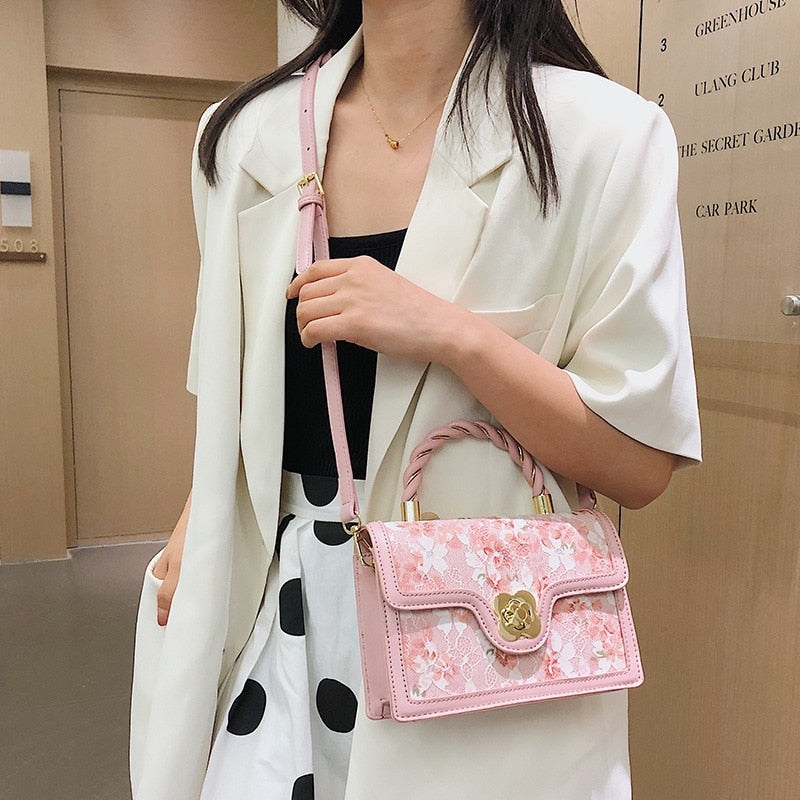 Cute Flower Print Clutch Purse - Sabreeonline
