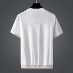 High end European alphabet embroidery T-shirt - Sabreeonline