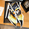 Elegant Print Satin Silk Skinny Scarf - Sabreeonline