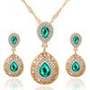 Jewelry Sets Hoop Earrings Necklace and Ring - Sabreeonline