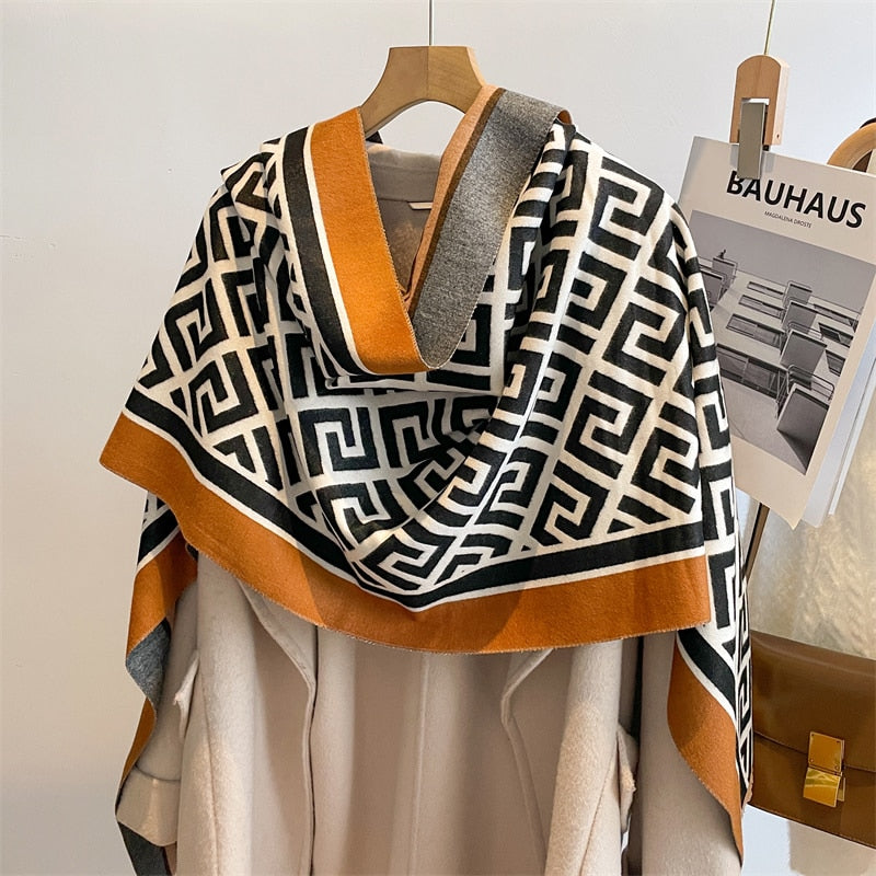 Cashmere Neckerchief Shawl Scarf for Women - Sabreeonline