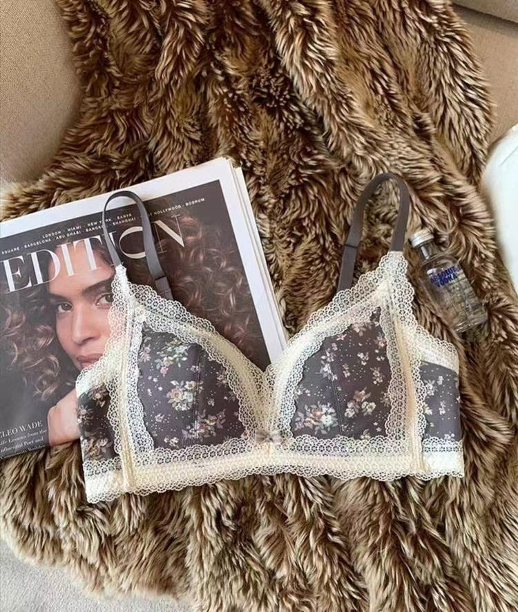 Women&#39;s Bra Briefs Suit Underwear Fashion Push Up Bra Sexy Lace Panties Girls&#39; Non Steel Ring Brassiere Female Sexy Lingerie Set - Sabreeonline
