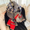 Luxury Brand Winter Cashmere Scarf for Women Fashion Warm Shawls and Wraps Pashmina Neckerchief Poncho Tassel Bufandas Echarpe - Sabreeonline