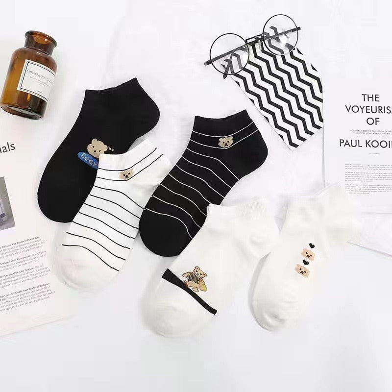 Cat Low Cut Short Socks - Sabreeonline