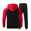 Casual Hoodies +Drawstring Pants 2 Piece Set Male Streetwear - Sabreeonline